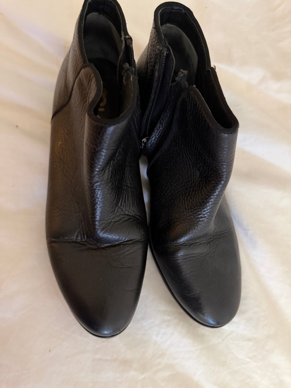 Sam Edelman Black Leather Ankle Booties
